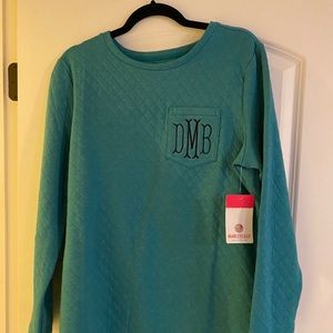 MarleyLilly Quilted Sweatshirt with monogram DMB